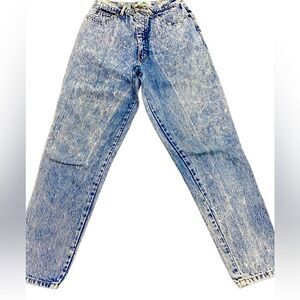 Vintage 80s Palmetto’s Acid Wash High Rise Mom Jeans Sz 9 Tapered USA